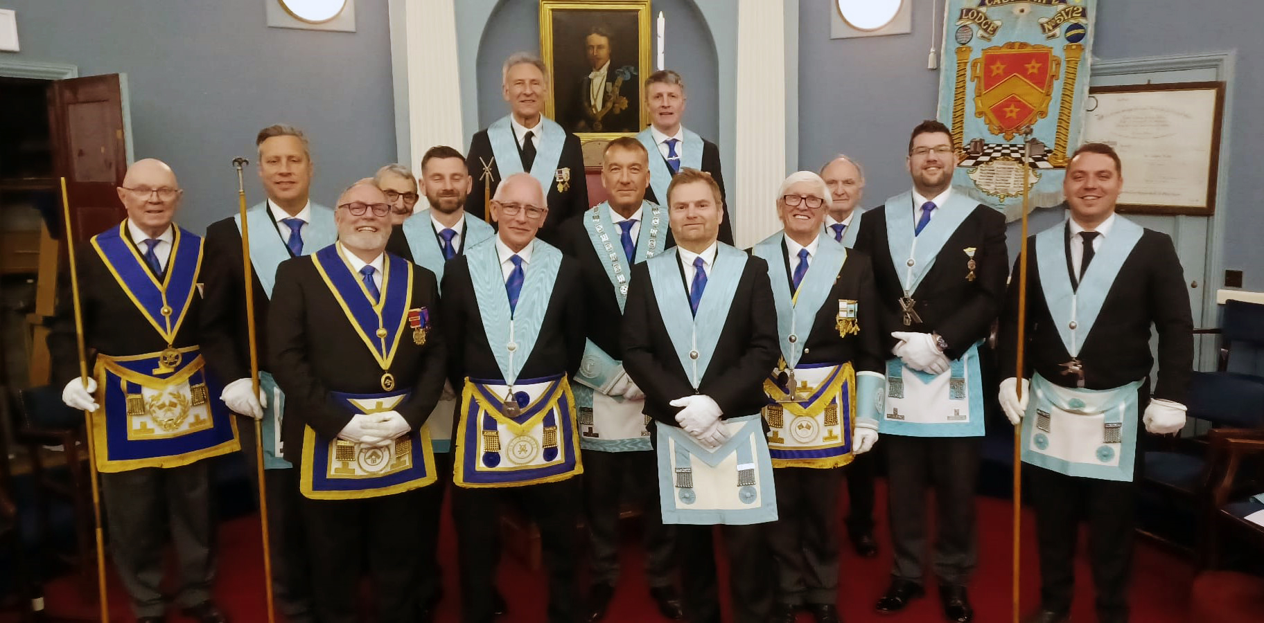 W.Bro James Robert Guy Hilditch PGM and W.Bro Chris Couldson